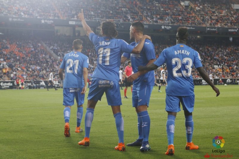 Dos goles de Rémy dan el triunfo al  Getafe (1-2) 