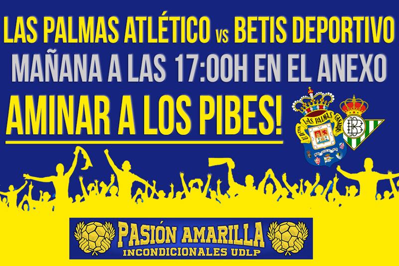 Las Palmas Atlético vs Betis Deportivo, mañana a las 17:00 en el Anexo